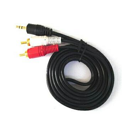 Adaptador Cable Audio 2RCA M/ Plug 3.5mm M 1.5m 