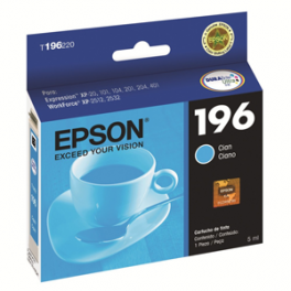 Cartridge Tinta Epson 196 Cian T196220