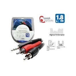 cable audio stereo  plug 3.5mm a 2 Plug RCA Microlab