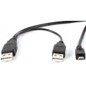 Cable MIcro USB a 2 USB