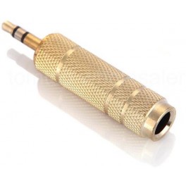Adaptador Plug 6,3 mm H a 3,5 mm M est&eacute;reo DM 01169