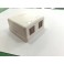 Caja Roseta Doble RJ45 Sin Conector