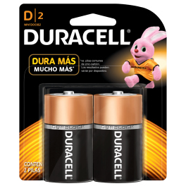 Pila DURACELL  D Pack 2 unidades