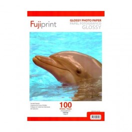 Papel Glossy Fotográfico Fujiprint 100 Hojas 180g/m2