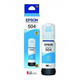 Botella Tinta Epson 504 Cian T504220