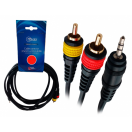 Cable 2 RCA a AUX 3.0mts Mlab 7604