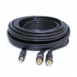 Cable Audio Plug 3.5mm a 2 RCA 5m Dinon 9182  