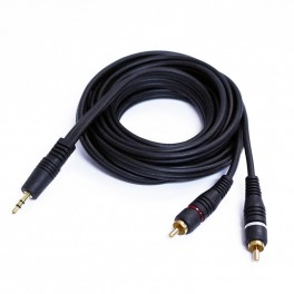 Cable Audio Plug 3.5mm a 2 RCA 3m Dinon 9181