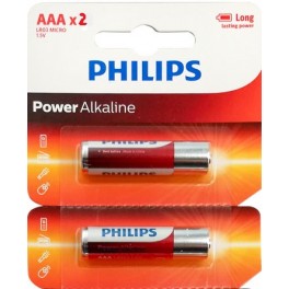 Pila Alcalina AAA X 2 Unidades Philips 8754
