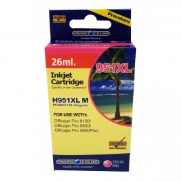 Cartridge Tinta Alternativa H951XL Magenta Pacific Color 26ml PCHN951XL M