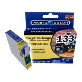 Cartridge Tinta Alternativa 133 Negro Pacific Color 15ml PCT1331 BLK