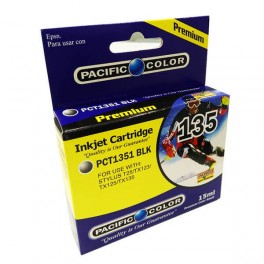 Cartridge Tinta Alternativa 135 Negro Pacific Color 15ml PCT1351 BLK