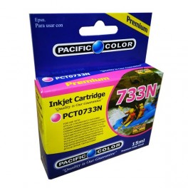 Cartridge Tinta Alternativa 733N Magenta Pacific Color 15ml PCT0733N