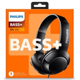 Aud&iacute;fono con micr&oacute;fono Bass +Philips SHL3075BK