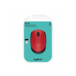 Mouse Inal&aacute;mbrico Logitech M170 Rojo