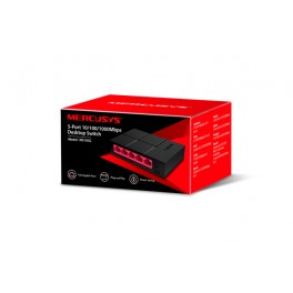 Switch de Red 5 puertos 10/100/1000 Mbps Mercusys MS105G