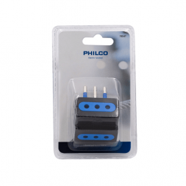 Enchufe triple Philco 78547 250V 10A 1500W