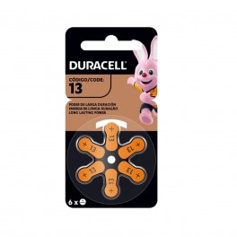 Pack 6 Pilas Duracell 13 