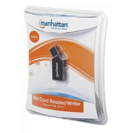 Lector USB de tarjetas SD/MicroSD  Manhattan