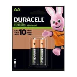 Pack de 2 pilas recargables NiMH AA 2500 mAH Duracell