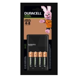 Cargador de pilas para 4 pilas AA o AAA + 4 Pilas recargables AA Duracell 2500mAH