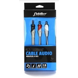 Cable de audio 3,5mm a 2RCA Fiddler FD-3190PRO