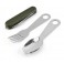 Set 7 en 1 para supervivencia cuchillo tenedor cuchara destapador DBlue 03-DBG1351