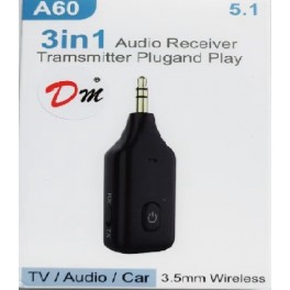 Transmisor y receptor bluetooth 3,5mm DM