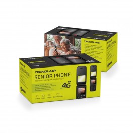 Teléfono senior 4G con tapa Tecnolab TL456BK