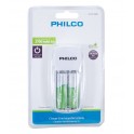 Cargador C/2 Pilas AA 2700mAh Philco 9580F