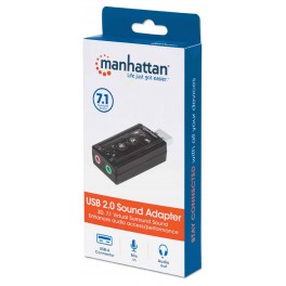 Tarjeta de Sonido USB 7.1 Manhattan 152341