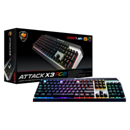 Teclado Gamer Cougar Attack X3 RGB Mecanico
