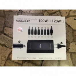 Cargador de Notebook Universal + Adaptador para auto DM 03106 