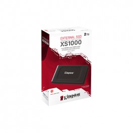 Disco SSD externo XS1000 2TB Kingston Negro