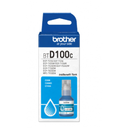 Botella de Tinta Brother BTD100C Cian 48.8ml