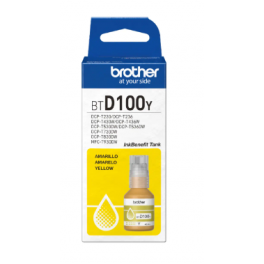 Botella de Tinta Brother BTD100Y Yellow 48.8ml