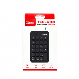 Teclado Num&eacute;rico USB UtekUT-KNB700U  