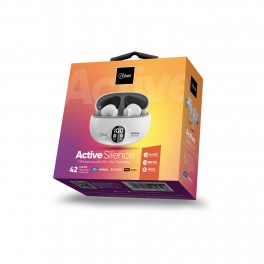 Aud&iacute;fonos Bluetooth In Ear Mlab Active Silence TWS with ANC / ENC Blanco 9364