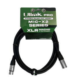 Cable de Audio XLR Macho a Hembra de 10 m Ulink UL-MIC-X2010