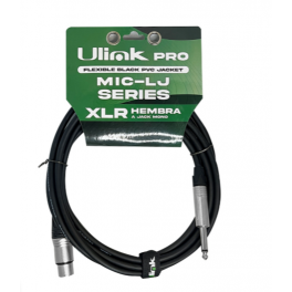 Cable de Audio XLR Hembra a Jack Mono de 3 m Ulink UL-MIC-LJ6003