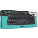 Teclado con Pad Touch Inal&aacute;mbrico Logitech K400 Plus