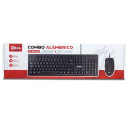 Kit Mouse y Teclado Con Cable Utek UT-KTD250