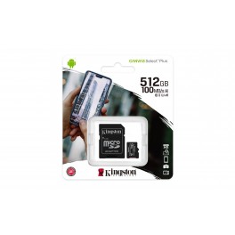 Kingston Memoria Micro SD 512GB Canvas Select Plus